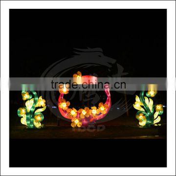 street decoration flower lantern