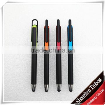 plastic ballpoint pen , plastic touch pen , ballpoint pen with stylus