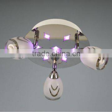 Popular G9+led ceiling spot light &glass lamp XDL1310-3C