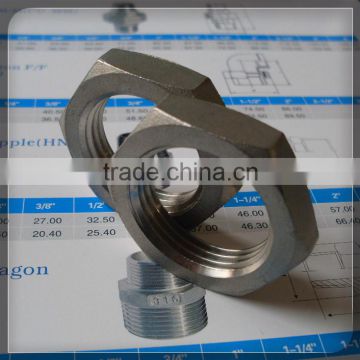 Stainless Steel backnut with BSP thread