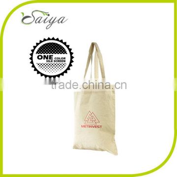 Green China Manufacturer New Style 100% Cotton Custom Logo Shoulder Tote Bag Cotton Canvas Tote Bag