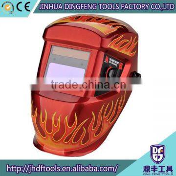 Hot sale CE approval HDPP(Fireproof) solar auto darkening custom welding helmet