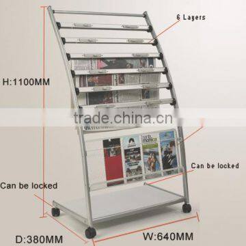 outdoor newspaper display stand