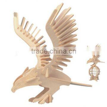 2016 Eagle wooden educational toy 3d wooden puzzle