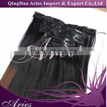 120gram Brazilian Hair Clip-In Human Hair Weft Ombre Color Hair Extension