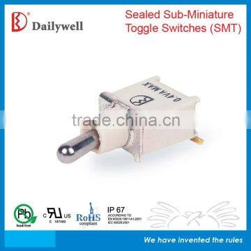 SMT IP67 Sealed Sub-Miniature Toggle Switch
