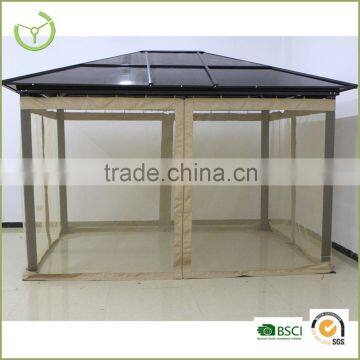 Polycarbonate Pavillion Gazebo 3 x 3.6m Garden Cover Sunshade Hard top Gazebo                        
                                                Quality Choice