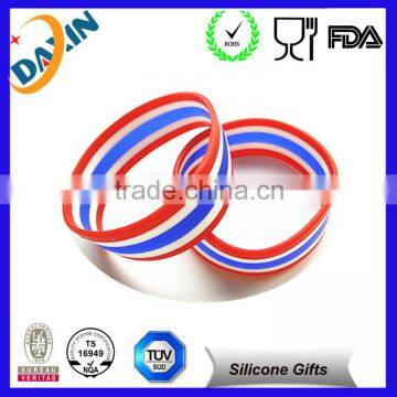 Colorful Promotional Gifts Silicone Bracelets With Logo Printed