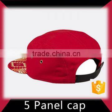 Adjustable wholesale 5 panels snapback hat