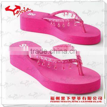 Manufacturer girl slipper high platform casual shoes