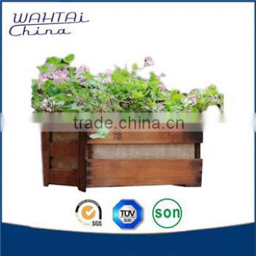 vintage decor flower box wood planter boxes