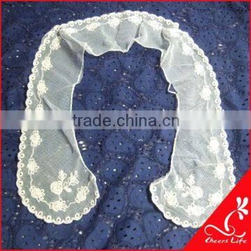 cheerslife embroidery crochet neckties with flower pattern