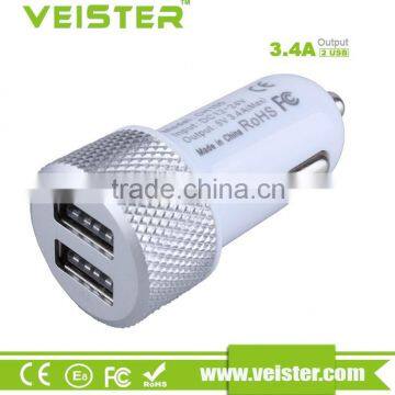 Hot Portable Promotional Custom Logo USB Car Charger from veister