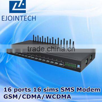 Ejointech voip 16 channels gsm/cdma/wcdma modem bulk sms server