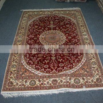 chinese manufacturers crimson handmade pure silk rug prayer mat