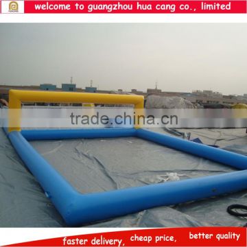 High quality inflatable water park equipment, inflatable volleyball arena, inflatable water volleyball court