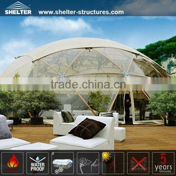 20M Spacious Transparent Fabric Geodesic Dome Tent for Party