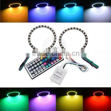 100mm Angel Eyes 20 Colors Switch Led Headlight 5050 Rgb Angel Eyes for Mazda