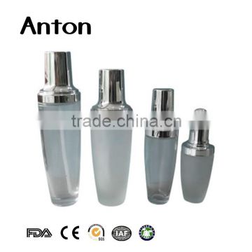 Frosted lotion dropper glass bottle