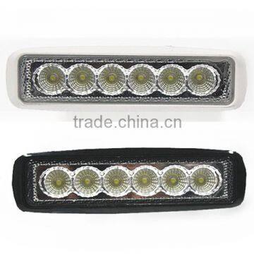 18W led work light bar Flood/Spot Beam led car driving lights for jeep Truck led work light