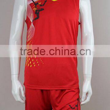 custom sublimated v neck mens basketball uniforms