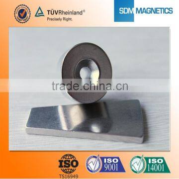 High Gauss Holding Arc Ferrite Magnet for Motor Hollow Magnet N35 photo-4
