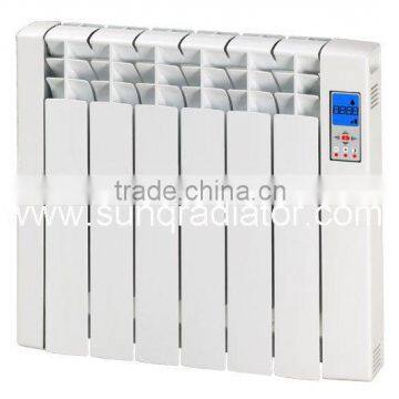 Electric thermal radiator heater with remote