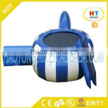 2016 New Inflatable Water Trampoline Combo With Launch And Slide For Sale photo-3