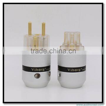OEM/ODM Aluminum Gold Plated AC Power Plug IEC Power Connector photo-2