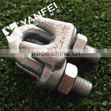 Yellow Galvanized Malleable Wire Rope Clip