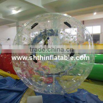 2.6m inflatable zorb ball with harness for kids