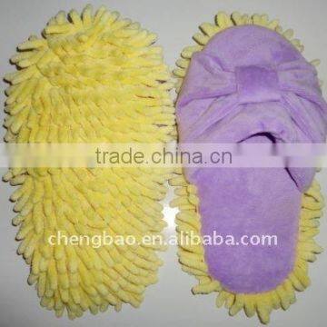 microfiber chenille home clean slipper