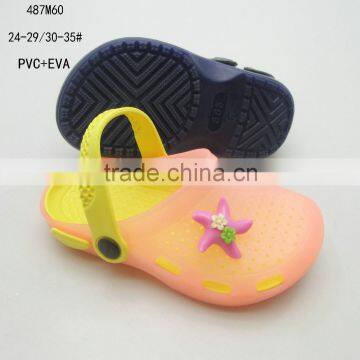 New stlye PVC+EVA garden shoes sandals for girls 2016