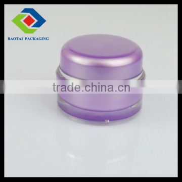 30g luxury cosmetic packaging,purple bottle jar,double wall jar