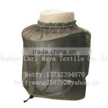 insect circular/round mosquito head net/black army mosquito bee head net/100% polyester head net