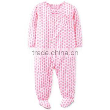 China Manufacturer Cotton Infant Girls Cute Pattern Comfortable Coverall Romper