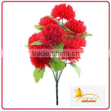 10 heads red silk gerbera daisy flowers