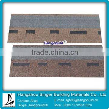 Desert Tan color /Brown Wood Color Laminated Roofing Shingle For Waterproofing