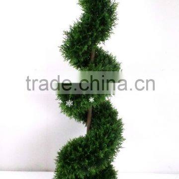 140cm Artificial boxwood spiral tree wholesale artificial topiary artificial topiary trees