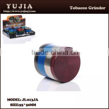 zinc alloy Best Seller High Quality Anodized Smooth CNC Herb Grinder JL-013JA