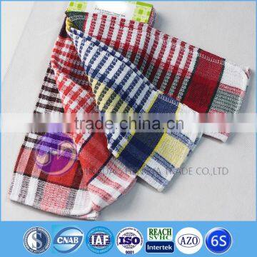 china supplier textiles yarn dyed cotton waffle weave second hand towels