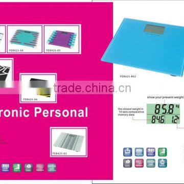 weighing scale with smart memory function Electronic bathroom scale