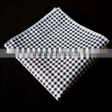 High Quality Chambray Denim Cotton Linen Pocket Square Bandana Handkerchief photo-3