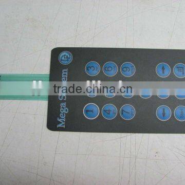 16 numeral letter Embossed membrane switch