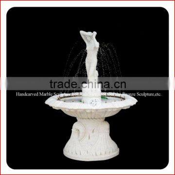 White Decorative Statue Marble Water Fountain