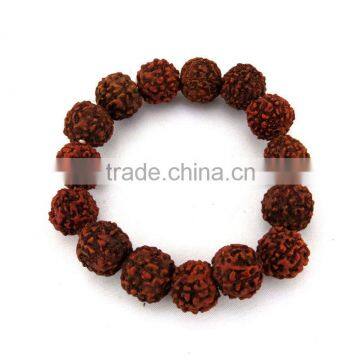 Rudraksha Big Size Round Beads Bracelet