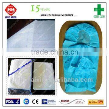 Disposable waterproof hospital medical nonwoven bed sheet