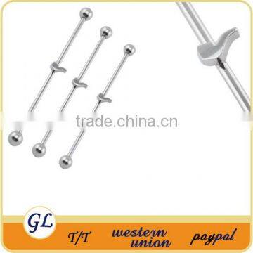 Fashion Design for man boy Surgical Steel Industrial Barbell Arrow