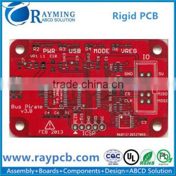 Red Soldermask Rigid pcb OEM China