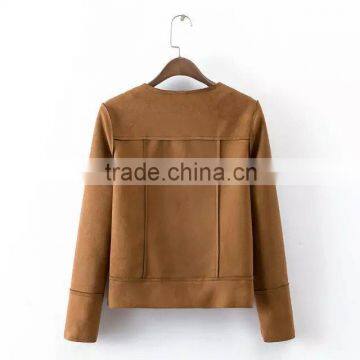 Wholesale Clothing Two Pockets Front Short Jacket photo-4